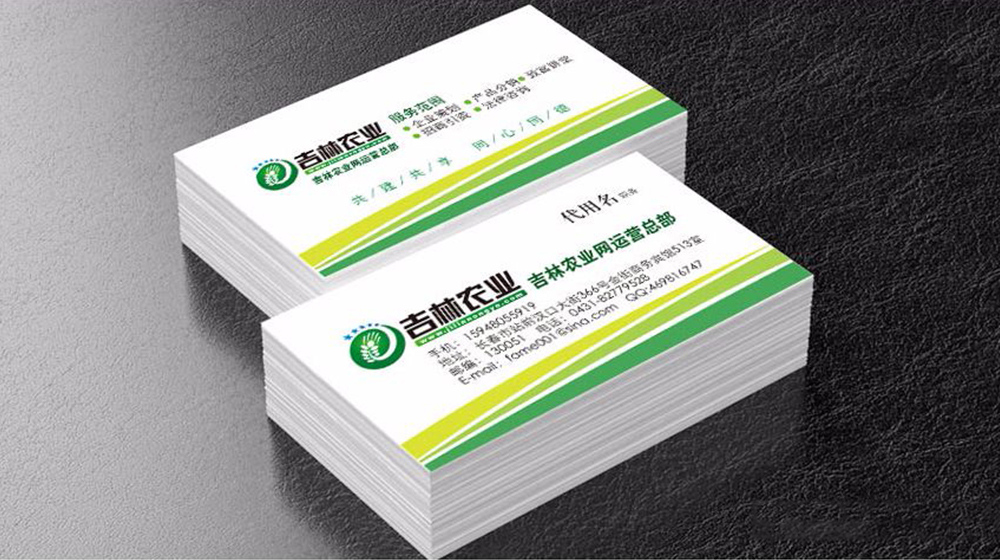 吉林农业宣传片名片设计